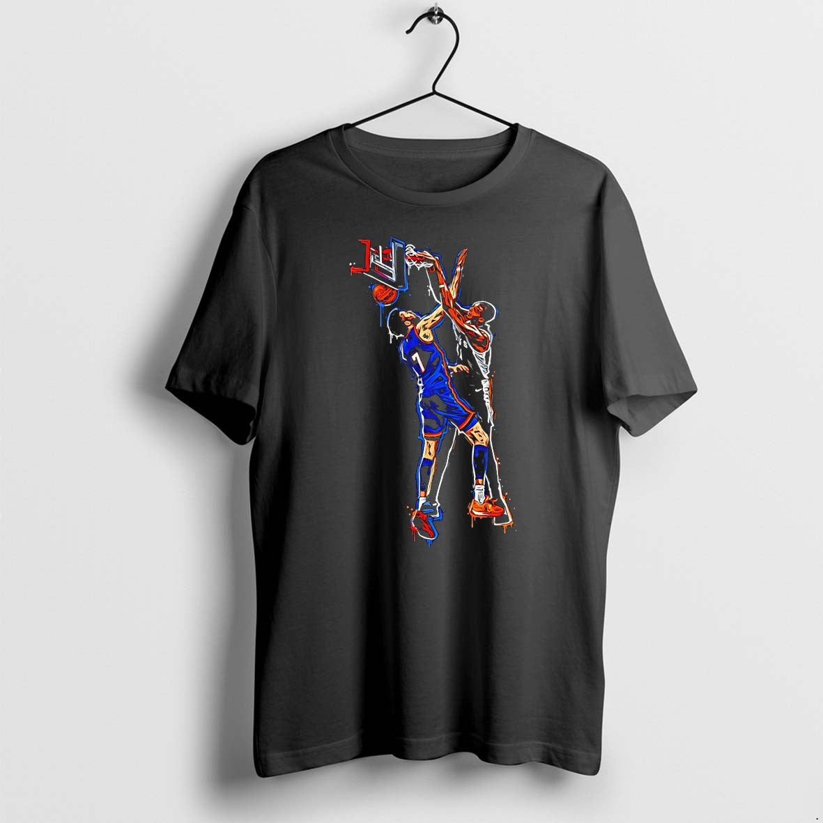 Original Victor Wembanyama Dunk Chet Holmgren Basketball Nba Posterized By An Alien Graffiti Tshirts