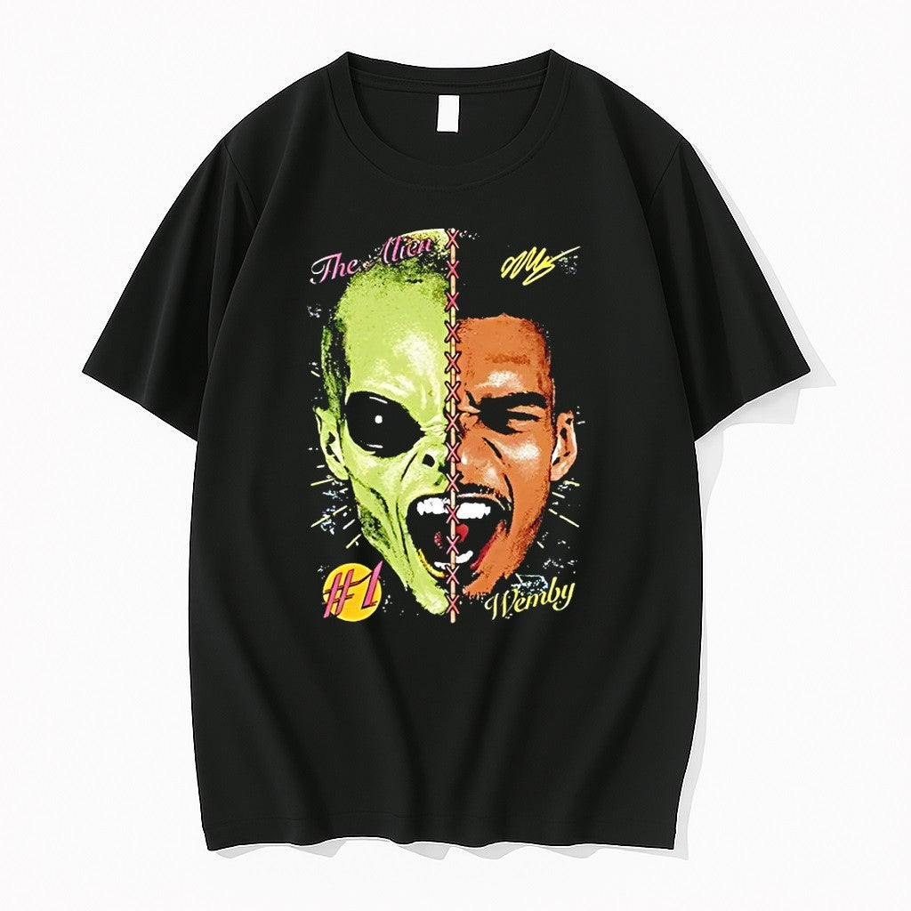 Original Victor Wembanyama X The Alien Mashup San Antonio Spurs Basketball 1 Wemby Vintage Tshirts