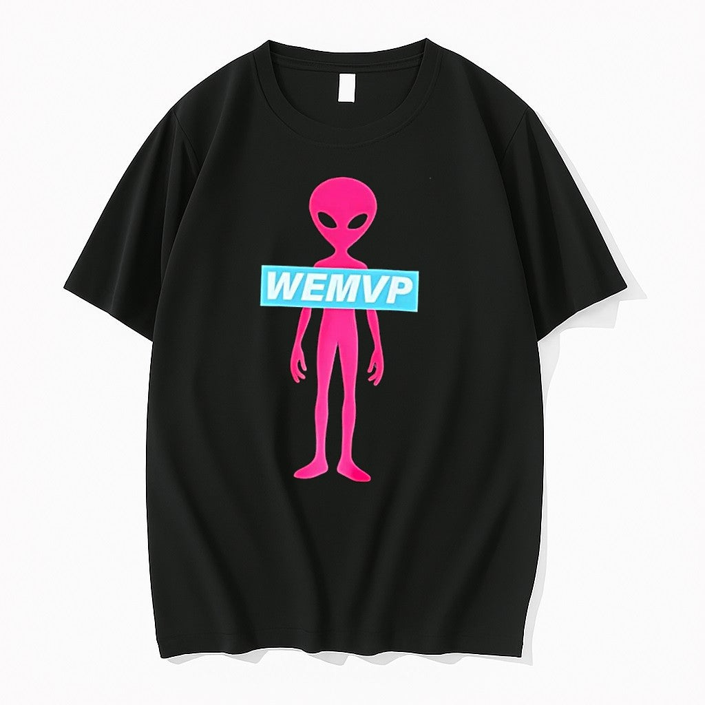 Original Wemvp Pink Alien Black Tshirts Jpg