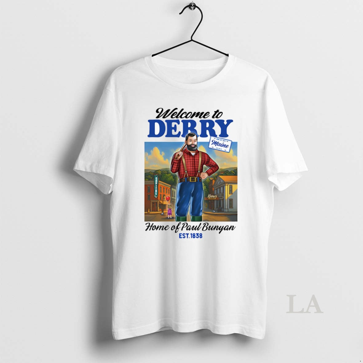 Original Welcome To Derry Home Of Paul Bunyan T-Shirts, Hoodie, Sweatshirt | PrintMintTees.com
