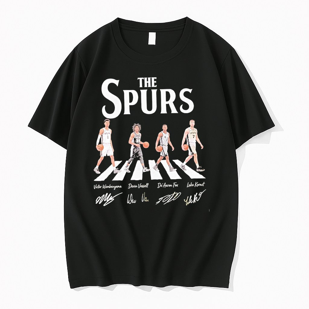 Original Wemby Devin Vassell The Spurs San Antonio Spurs Basketball Abbey Road Style Signature Tshirts