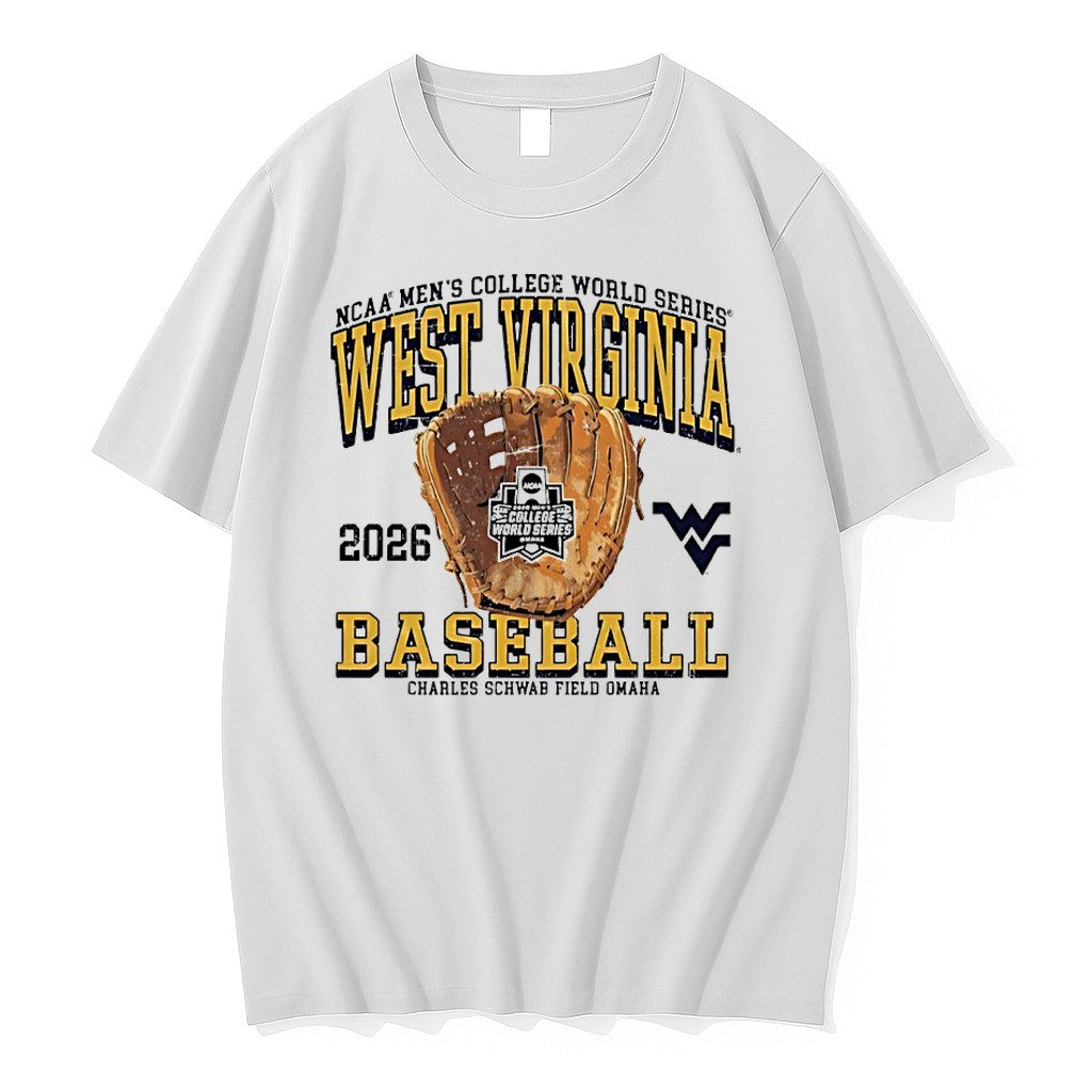 Original West Virginia 2026 College World Series Omaha Bound Glove Tshirts Jpg