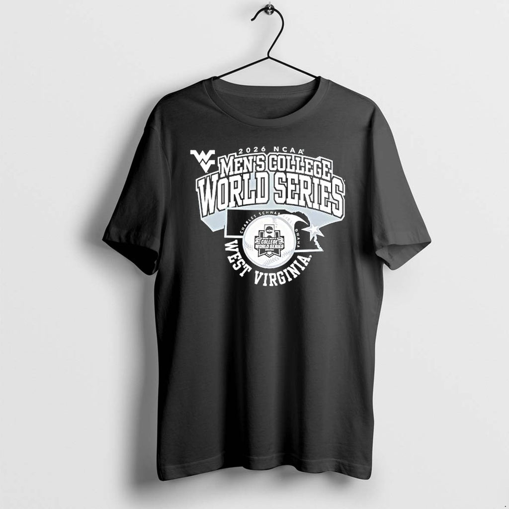 Original West Virginia 2026 College World Series State Outline Omaha Bound Tshirts