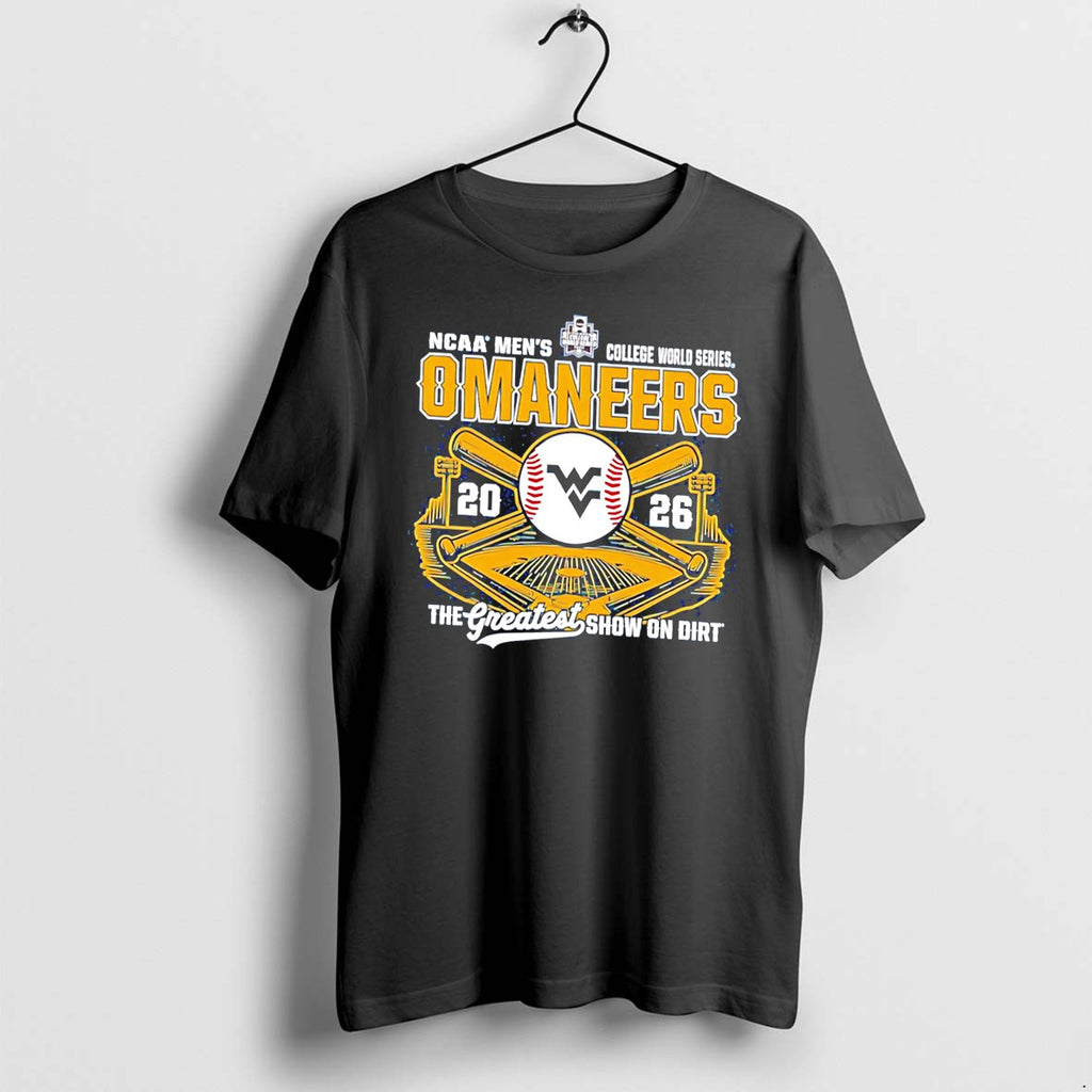 Original West Virginia College World Series Omaneers Baseball Bats 2026 Tee Tshirts