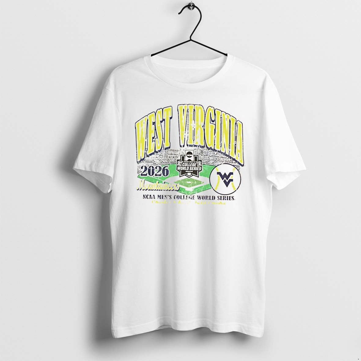 Original West Virginia Mountaineers 2026 College World Series Bound Vintage Tee Tshirts