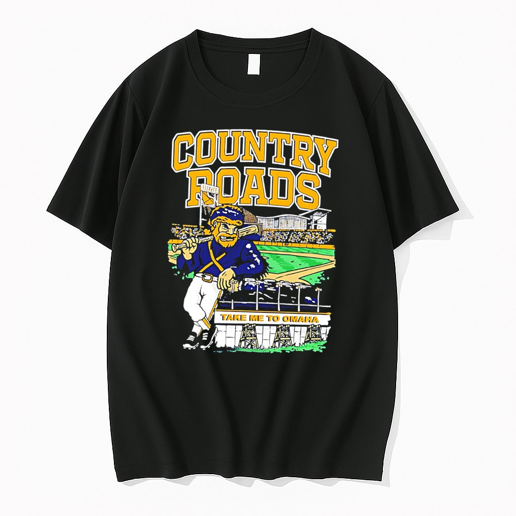 Original West Virginia Mountaineers Country Roads Take Me To Omaha Tee Tshirts