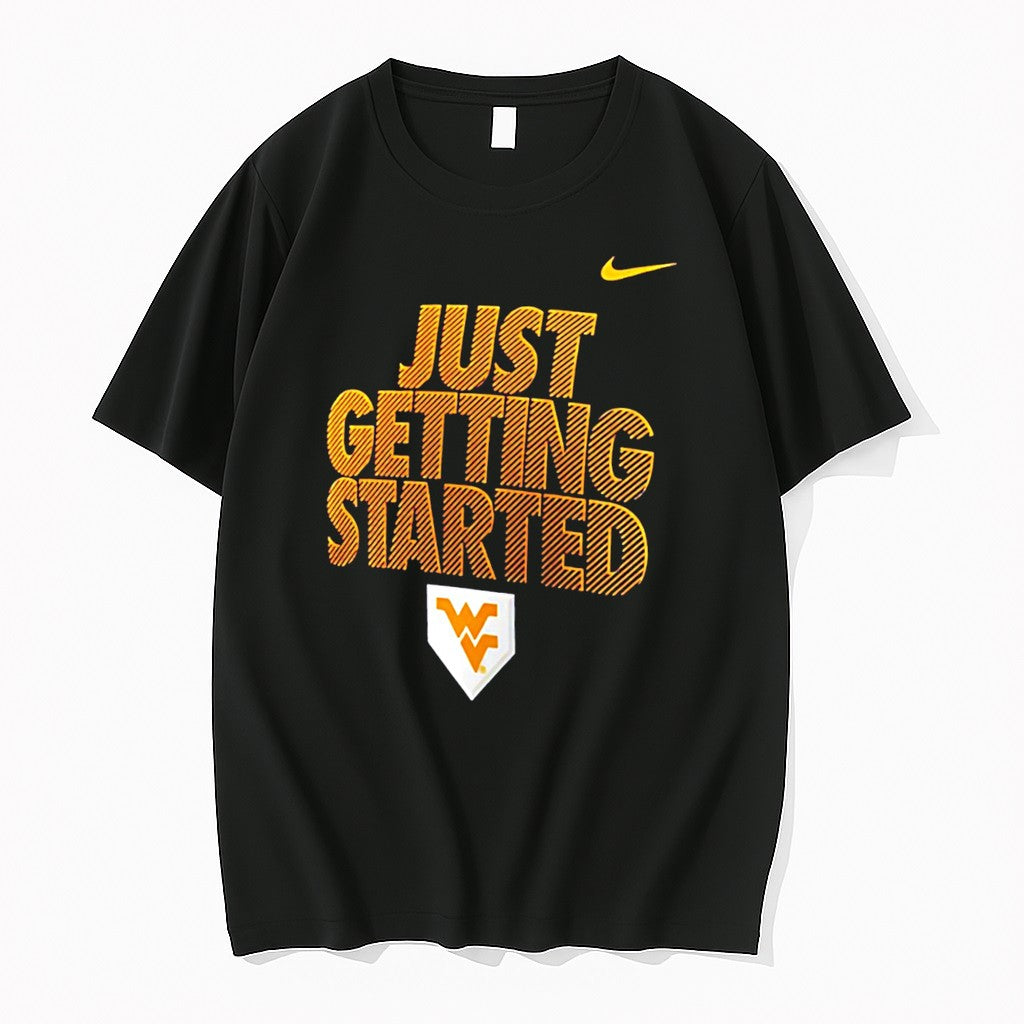 Original West Virginia Mountaineers Just Getting Started Tee Tshirts Jpg