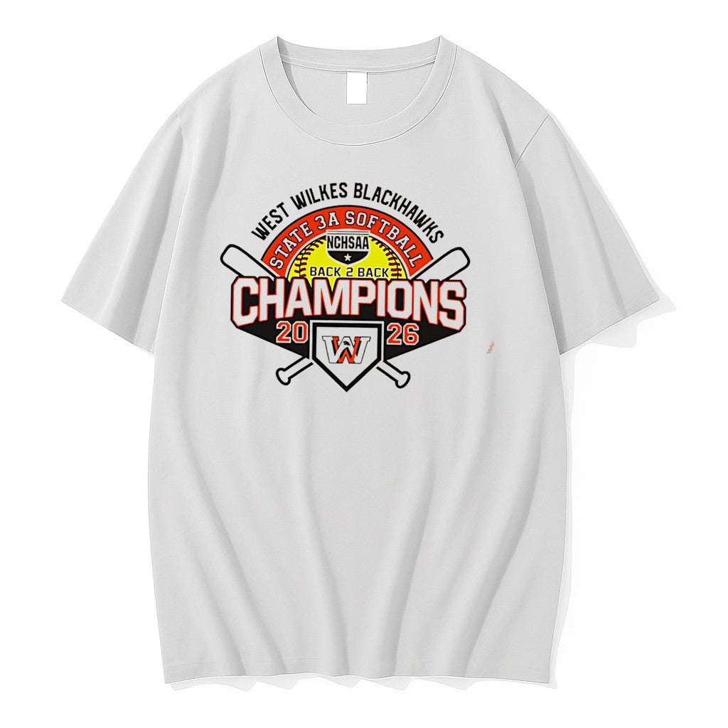 Original West Wilkes Blackhawks 2026 Nchsaa State 3a Softball Champions Tee Tshirts