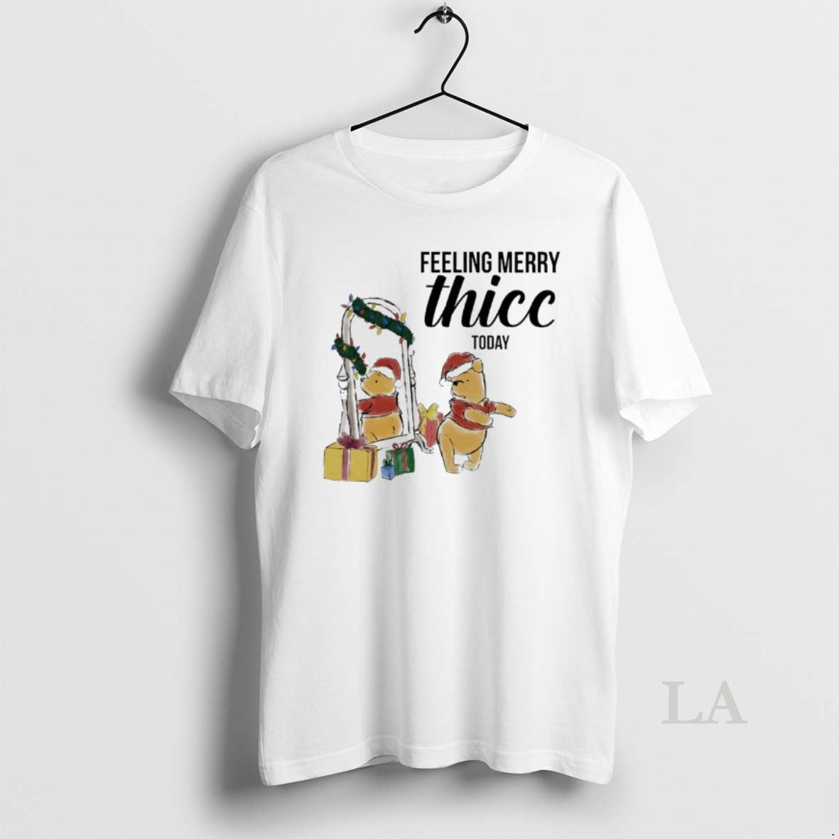 Original Winnie The Pooh Feeling Merry Thiccmas Today T-Shirts, Hoodie, Sweatshirt | PrintMintTees.com