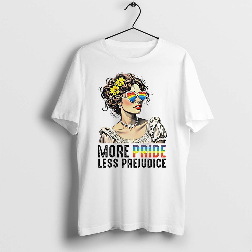 Original Woman With Floral Hair And Heart Glasses More Pride Less Lgbt Tshirts