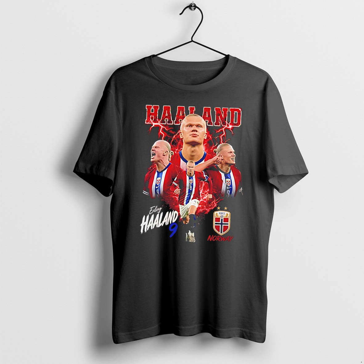 Original World Cup 2026 Erling Haaland Graphic Tee Tshirts Jpg