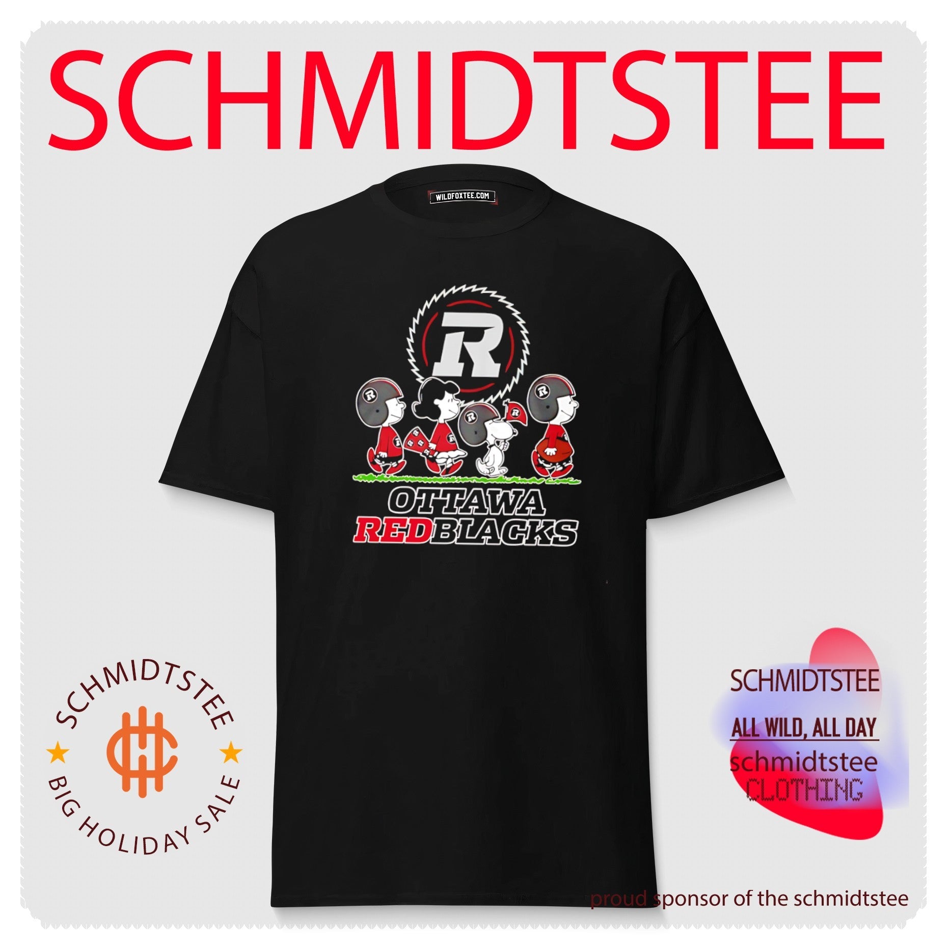 Ottawa REDBLACKS features Peanuts Abbey Road shirt
