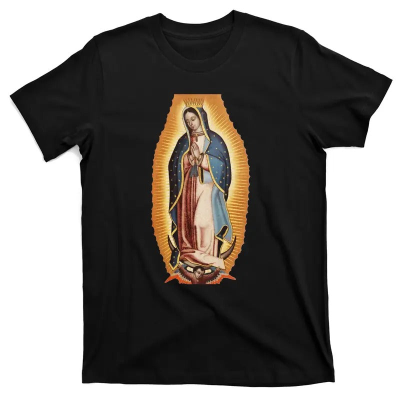Our Lady De Guadalupe Lady of Guadalupe Mary Mother Of God Christian Catholics Rosary T-Shirt Hoodie Sweatshirt
