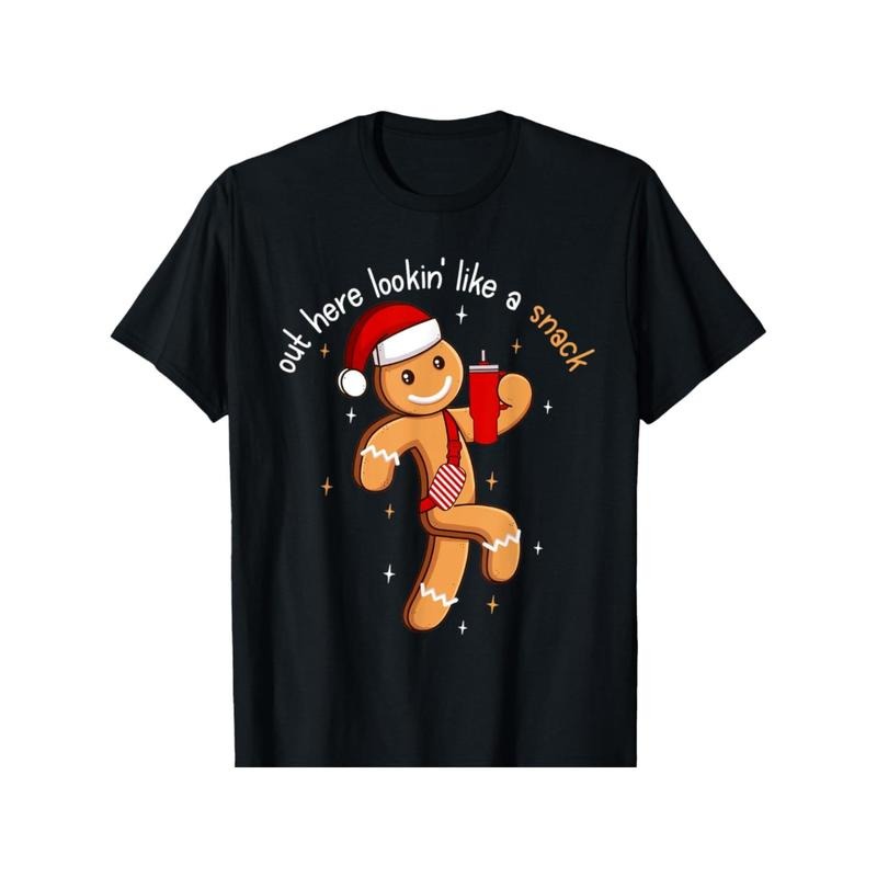 Out Here Looking Like A Snack Funny BouJee Xmas Gingerbread T-Shirt made in usa Hoodie Sweatshirt | PrintMintTees.com