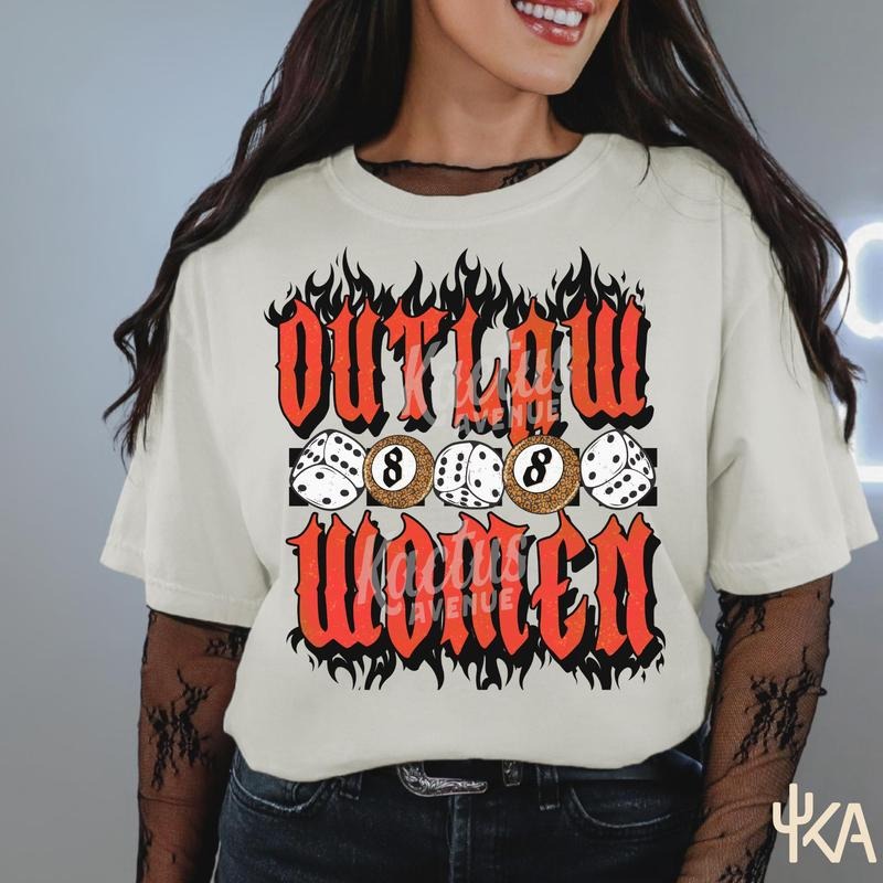 Outlaw Women Grunge Shirt, Yallternative Graphic tee, Country Concert Fashion, Outlaw cowgirl, western gift Hoodie,...