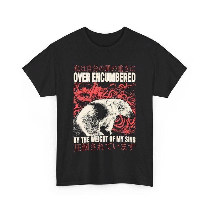 Over Encumbered Anteater T-Shirt Hoodie Sweatshirt | PrintMintTees.com