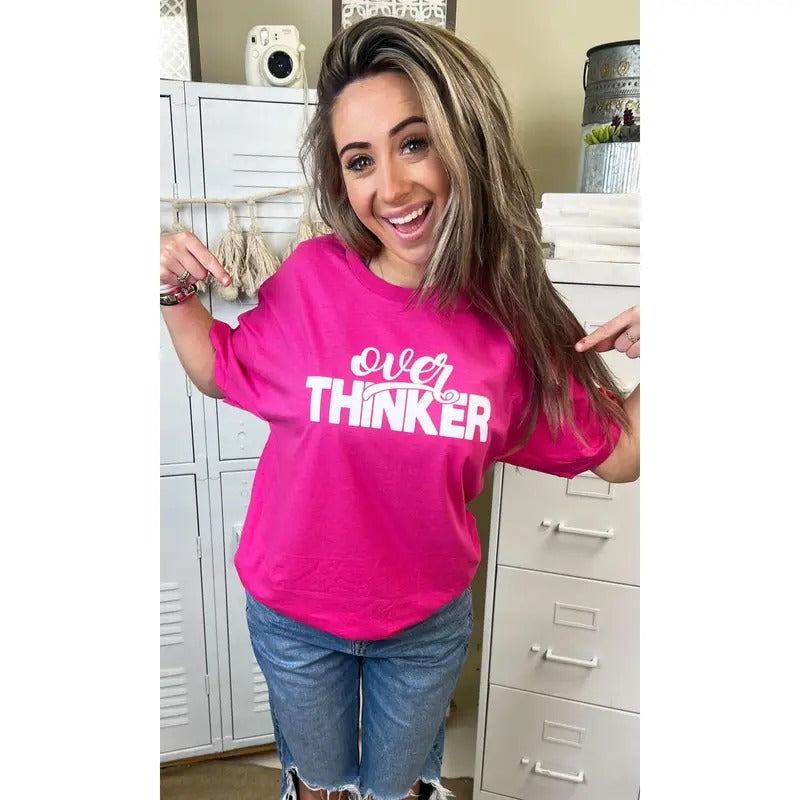 Over Thinker Graphic T-Shirt Hoodie Sweatshirt | PrintMintTees.com