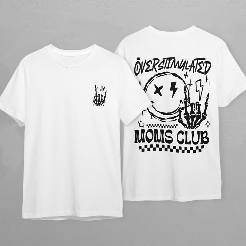 Overstimulated Moms Club Shirt Mama Shirt Mom Shirt Rocker Mom Gifts Mothers Day Gift Shirt Rocker Mama Tee Mom Life...