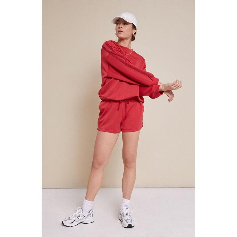 PAC 1980 Women's Active Stripe Bias Sweatshirt Shirt Hoodie | PrintMintTees.com