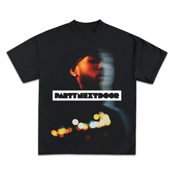 PARTYNEXTDOOR GRAPHIC T-SHIRT Party Mobile Rap T-shirt, Vintage 90s style top clothing, Unisex graphic Streetwear shirts...