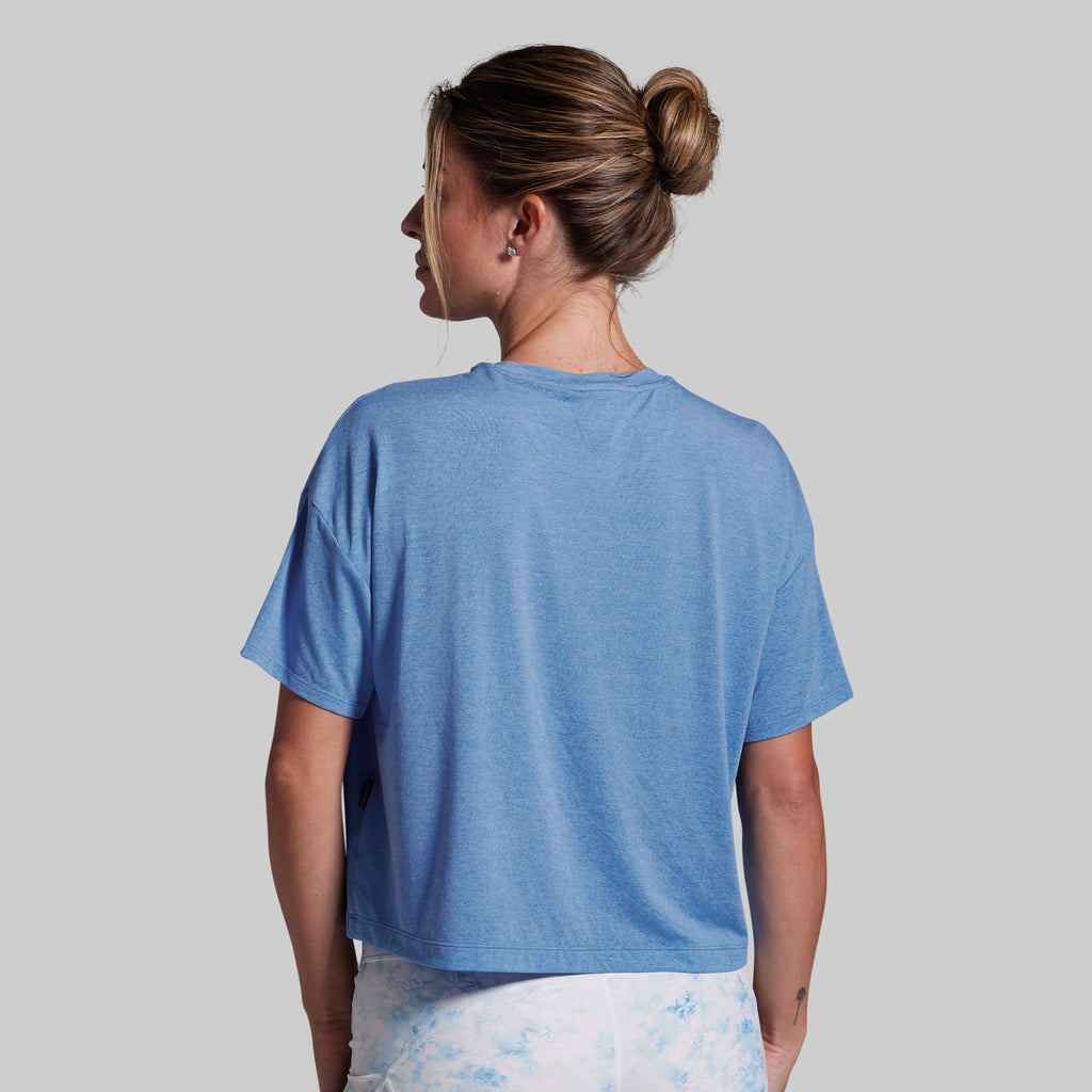 BP Premium Basic Crop Tee (Azure)