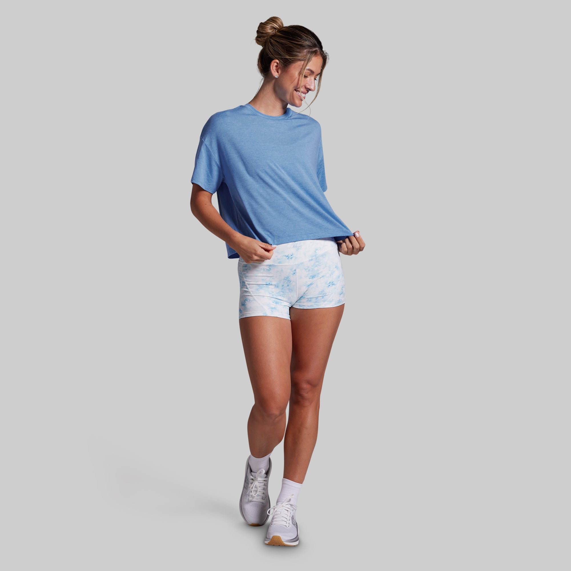 BP Premium Basic Crop Tee (Azure)