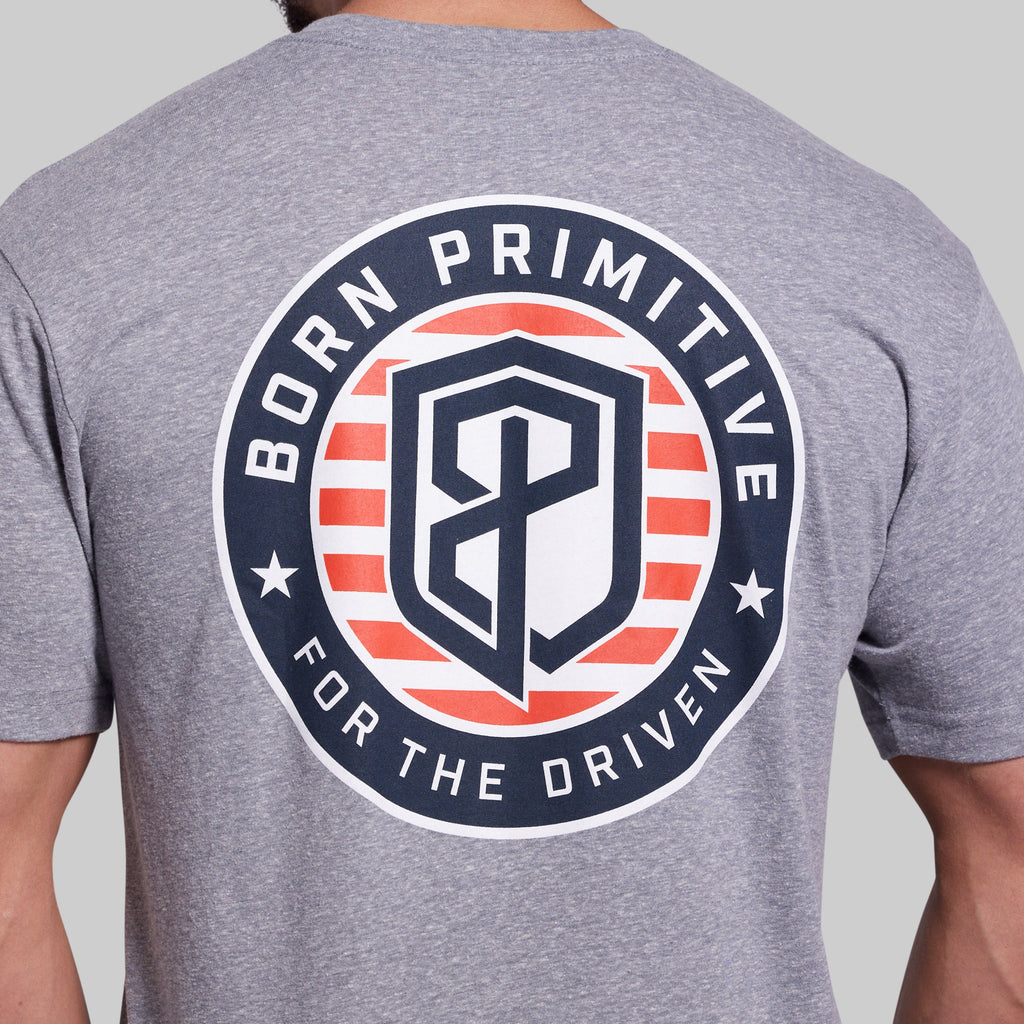 For The Driven Patriot Tee (Heather Grey)