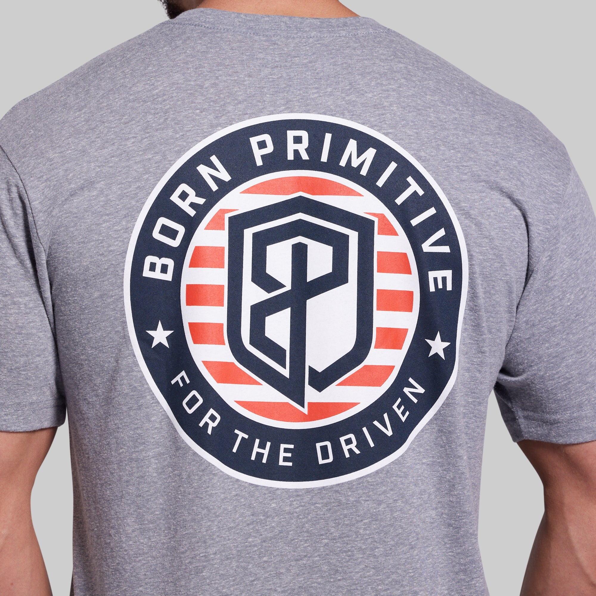 For The Driven Patriot Tee (Heather Grey)