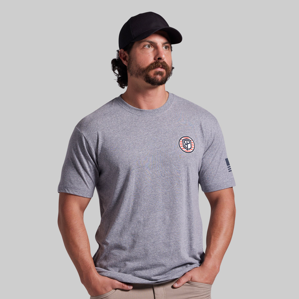 For The Driven Patriot Tee (Heather Grey)