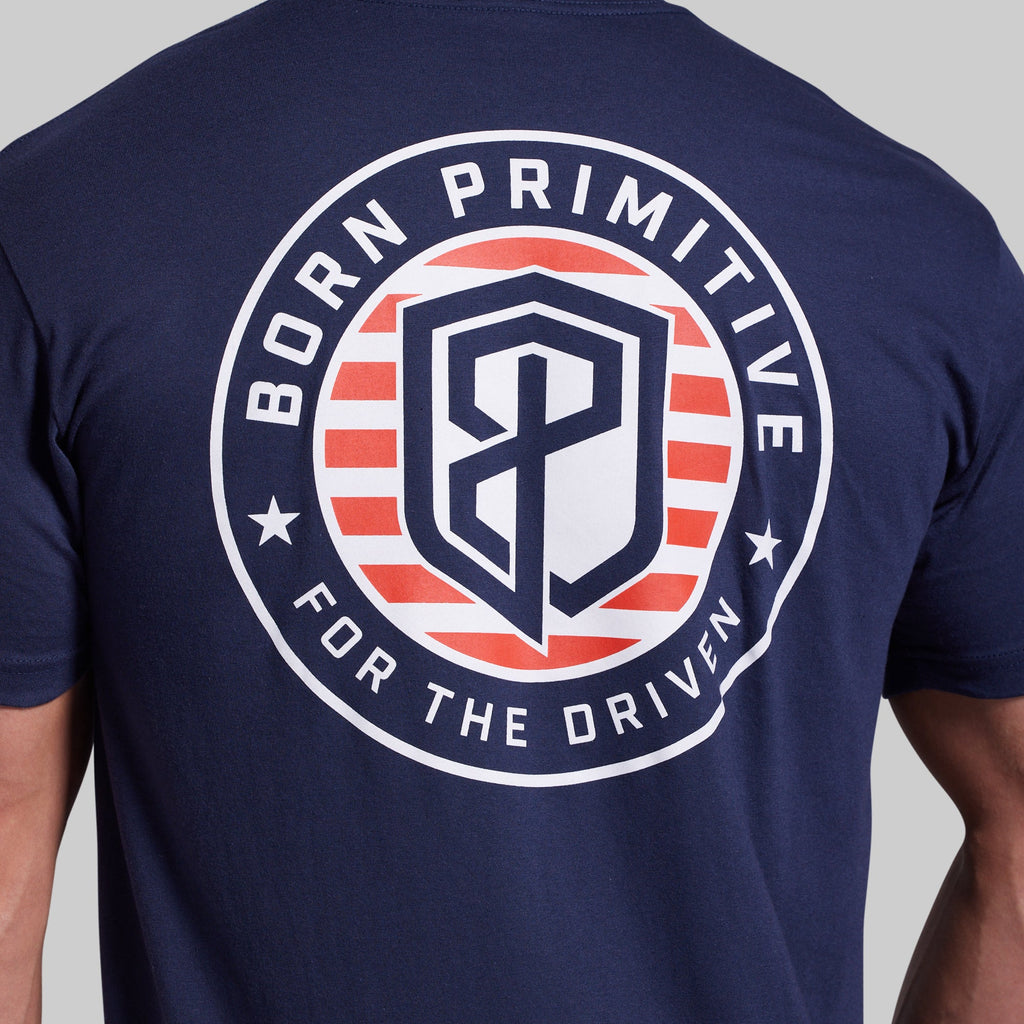 For The Driven Patriot Tee (Navy)