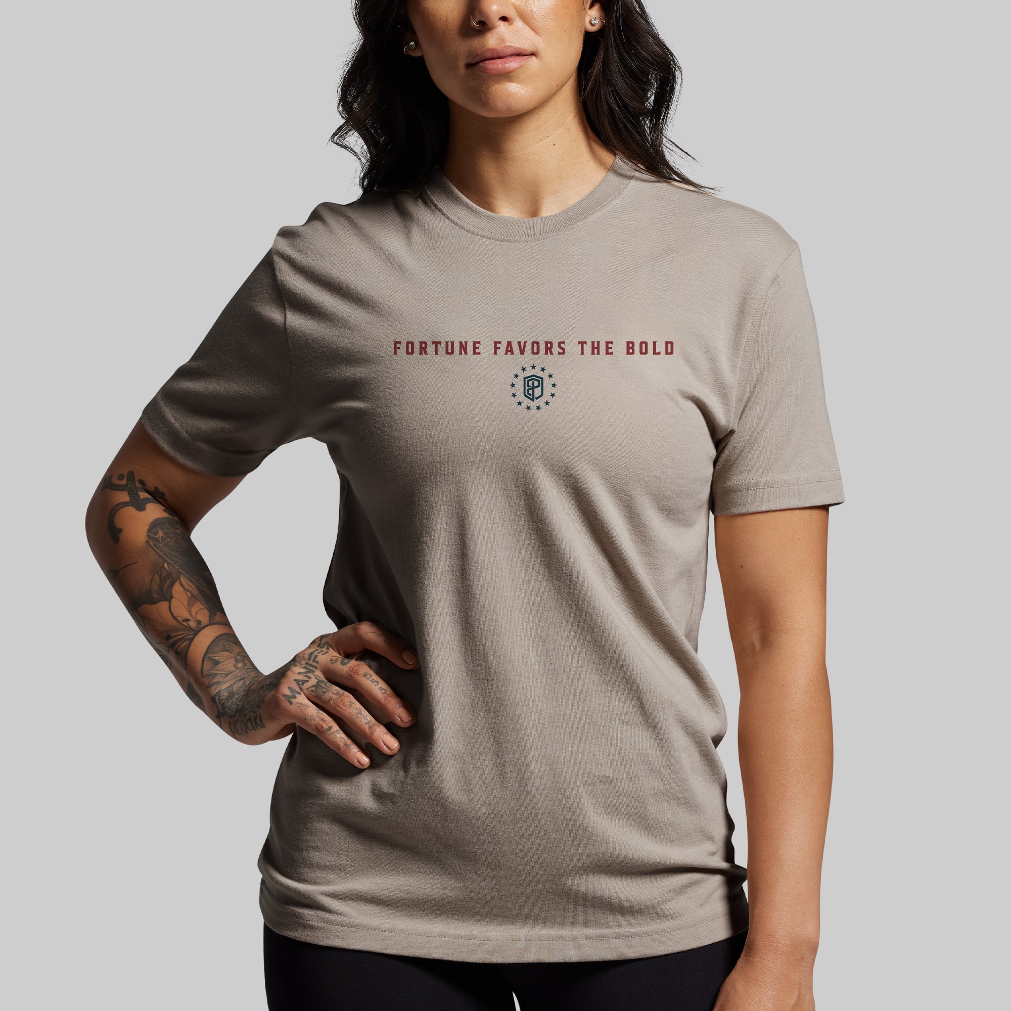Fortune Favors the Bold Tee (Sandstone)