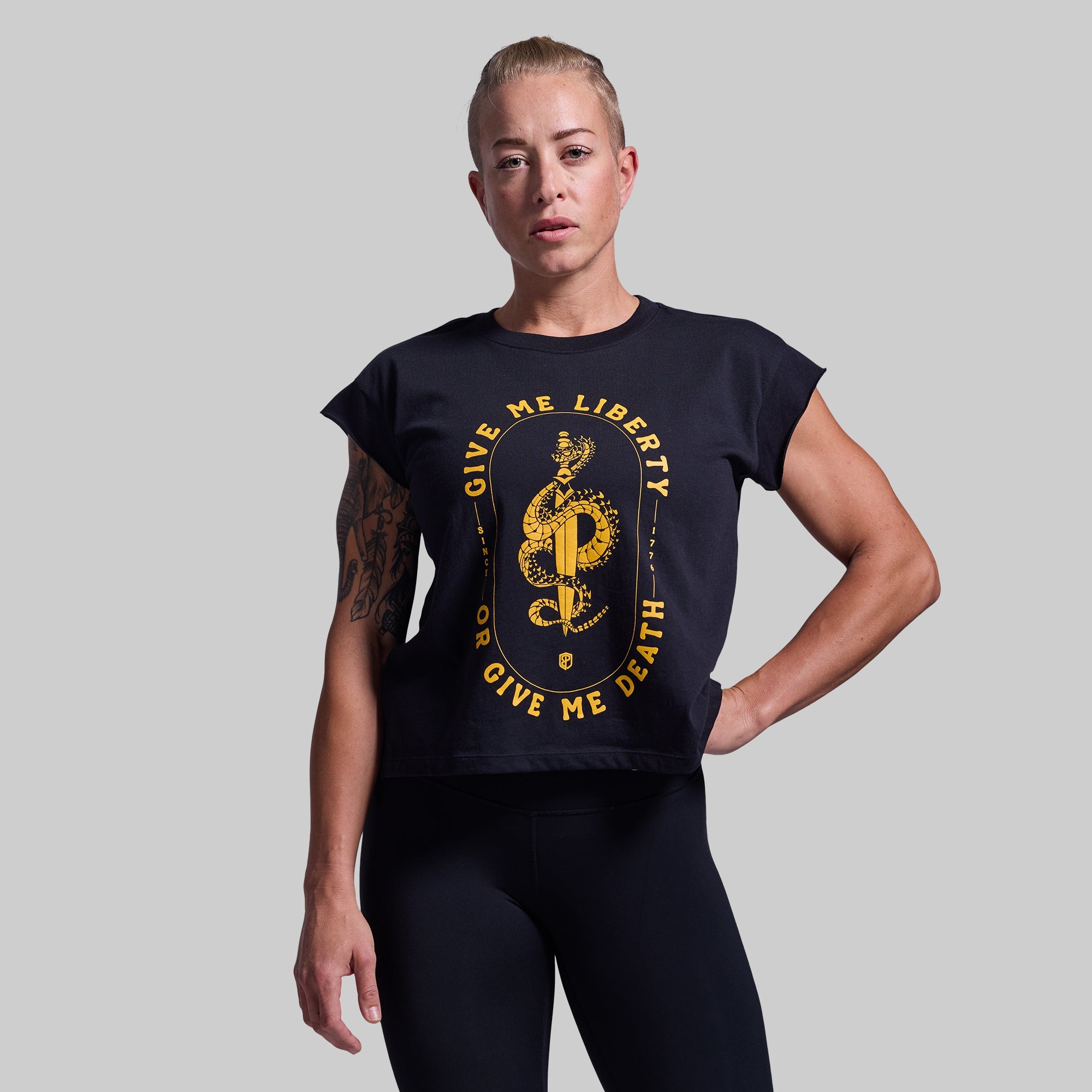 Give Me Liberty Muscle Tee (Black)