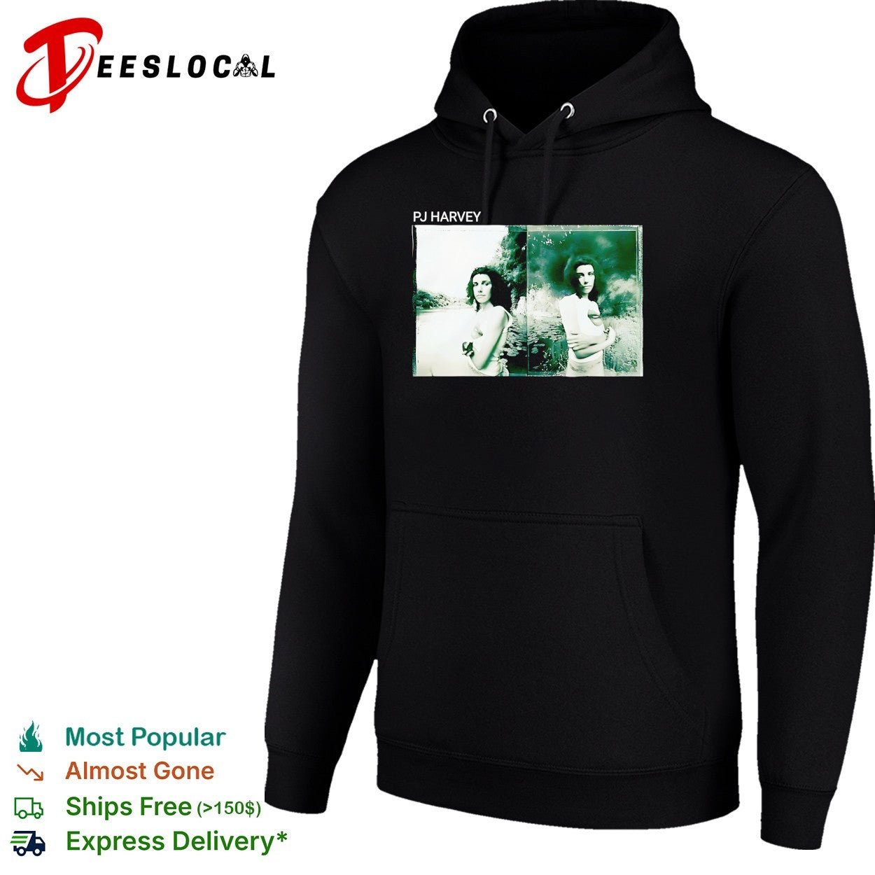 PJ Harvey standing by river shirt