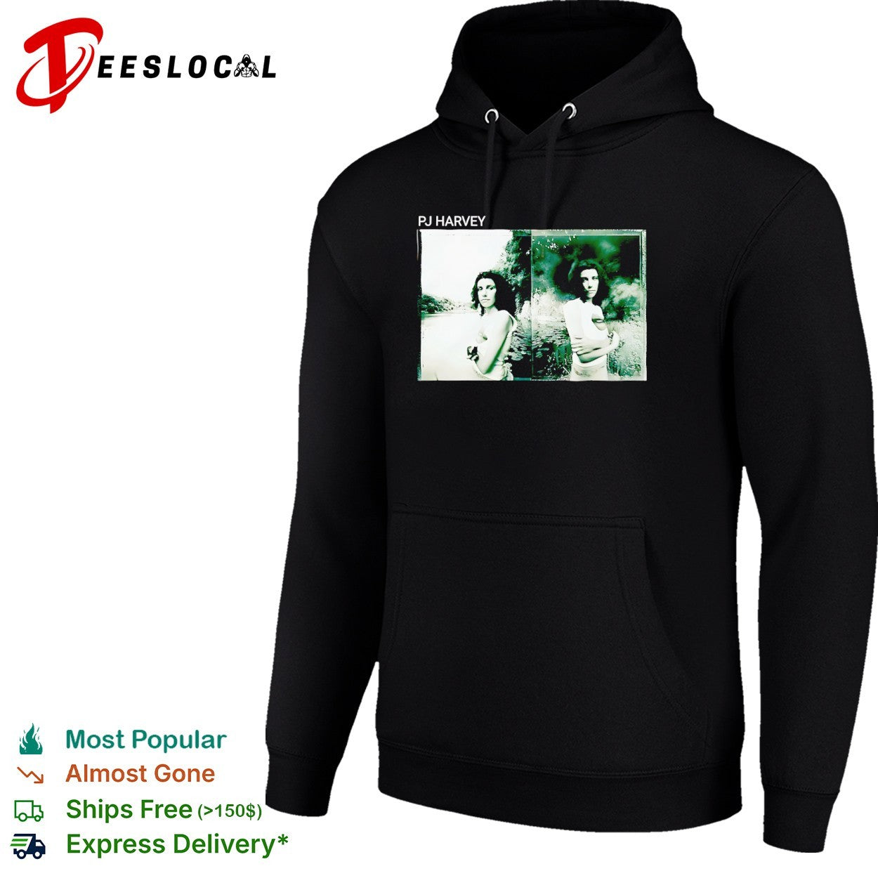 PJ Harvey vintage black and white photo shirt
