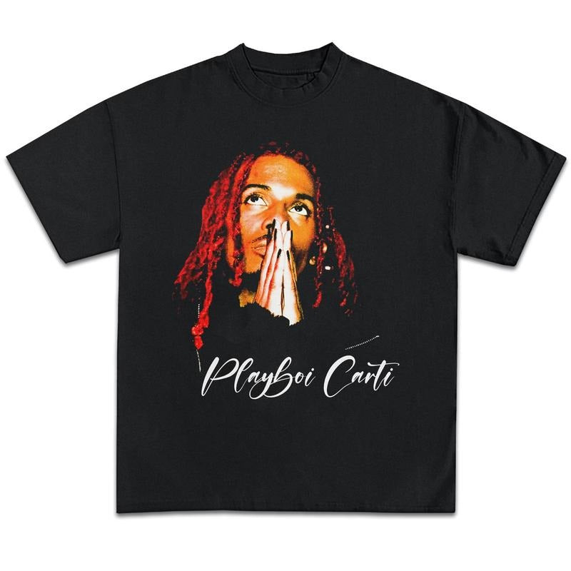 PLAYBOI CARTI T-Shirt Rapper Graphic Tee Vintage Y2K Rap Hip Hop Shirt Merch Men Women Menswear Top Hoodie Sweatshirt