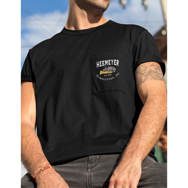 POCKET T SHIRT HEEMEYER DEMOLITION Hoodie Sweatshirt | PrintMintTees.com