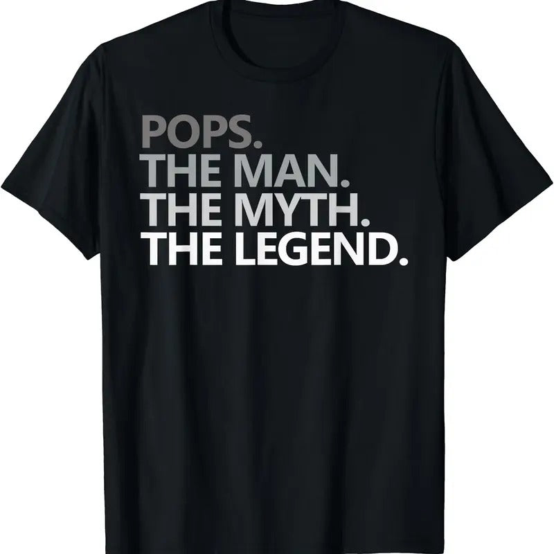 POPS THE MAN THE MYTH THE LEGEND Father's Day Gift Grandpa T-Shirt Hoodie, Sweatshirt | PrintMintTees.com