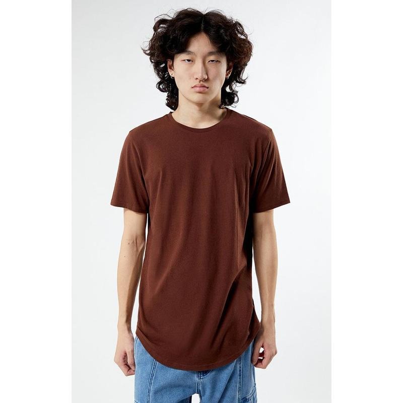 PS Basics Men's Basic Scallop T-Shirt Hoodie Sweatshirt | PrintMintTees.com