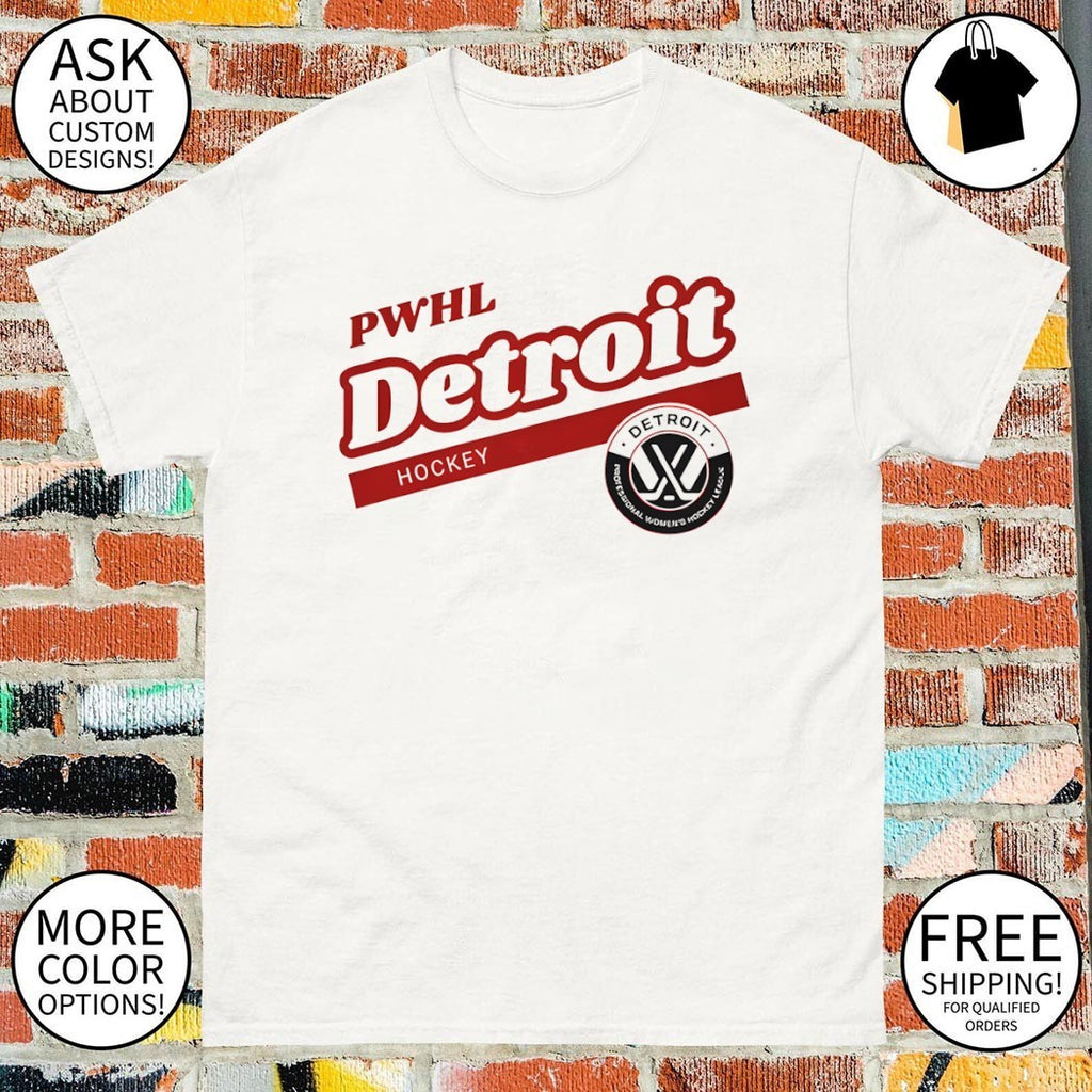 PWHL Detroit Hockey Motor City 2026 logo shirt