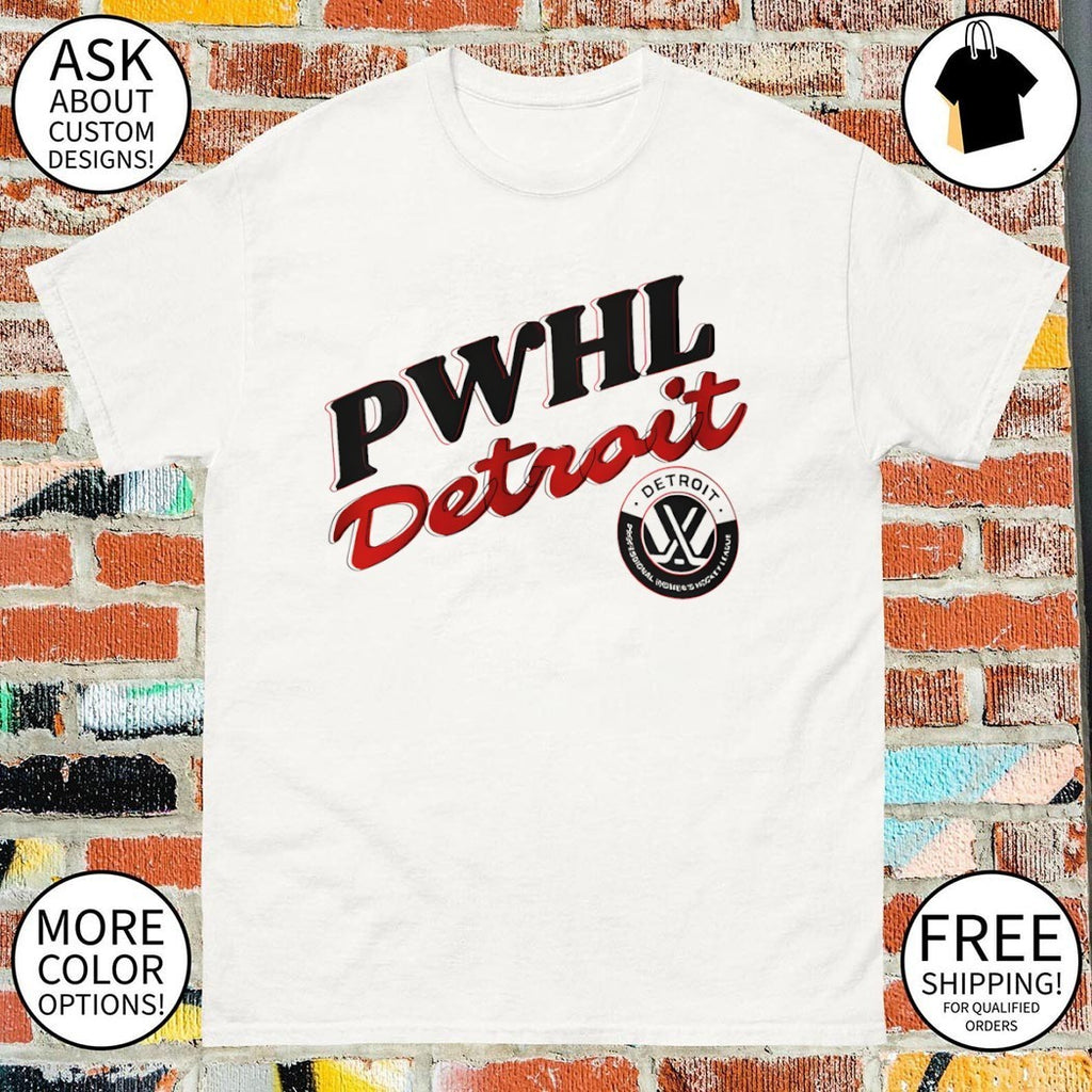 PWHL Detroit Women’s Hockey Motor City 2026 logo shirt
