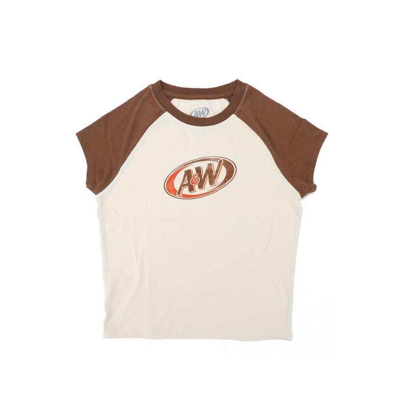 PacSun Women's A&W Logo Baby Raglan T-Shirt Hoodie, Sweatshirt | PrintMintTees.com