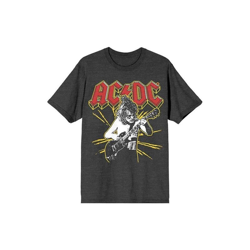 PacSun Women's ACDC Yellow Spark T-Shirt Hoodie, Sweatshirt | PrintMintTees.com