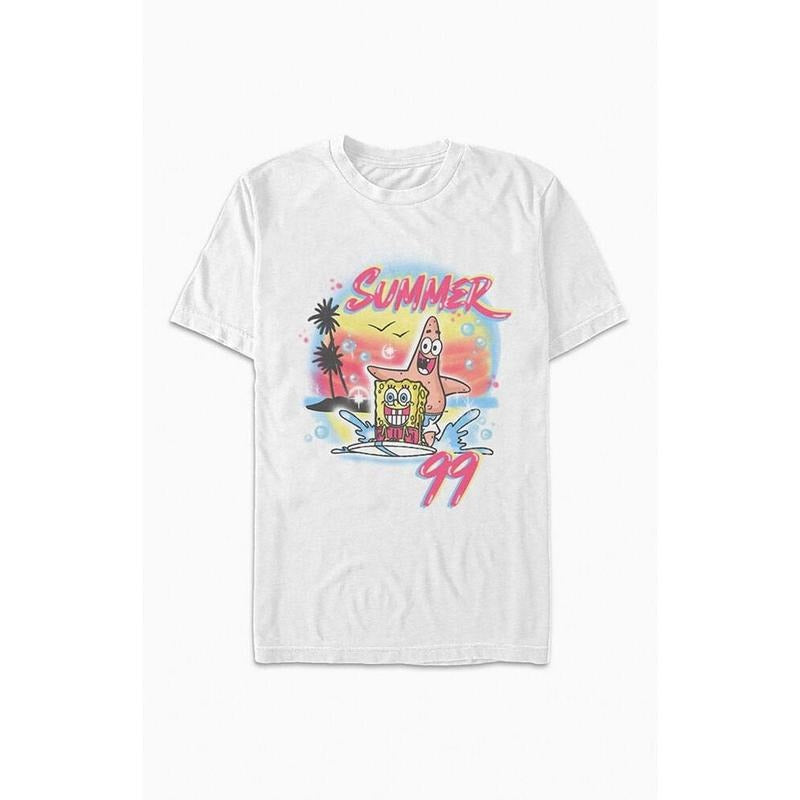PacSun Women's Airbrushed SpongeBob T-Shirtstyle{n002}2 Shirt Hoodie Sweatshirt | PrintMintTees.com