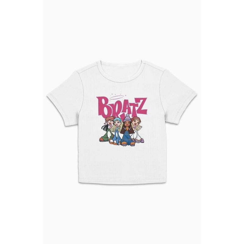 PacSun Women's Bratz Crew Pose Cropped T-Shirt Hoodie, Sweatshirt | PrintMintTees.com