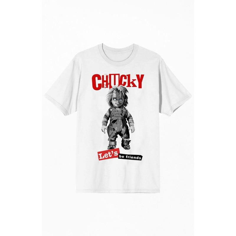PacSun Women's Chucky Let's Be Friends T-Shirt Hoodie Sweatshirt | PrintMintTees.com