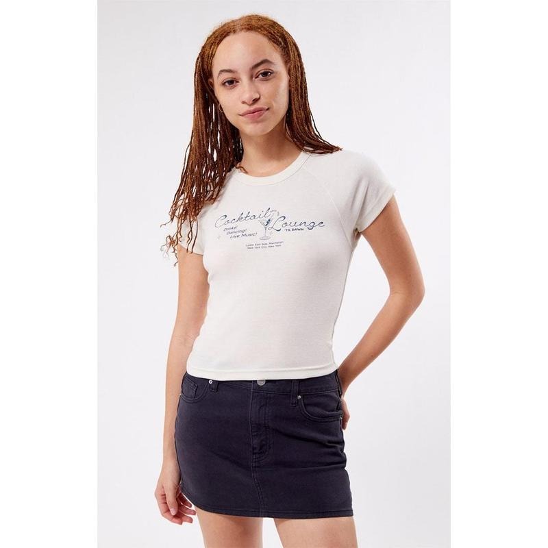 PacSun Women's Cocktail Lounge Raglan T-Shirt Hoodie Sweatshirt | PrintMintTees.com