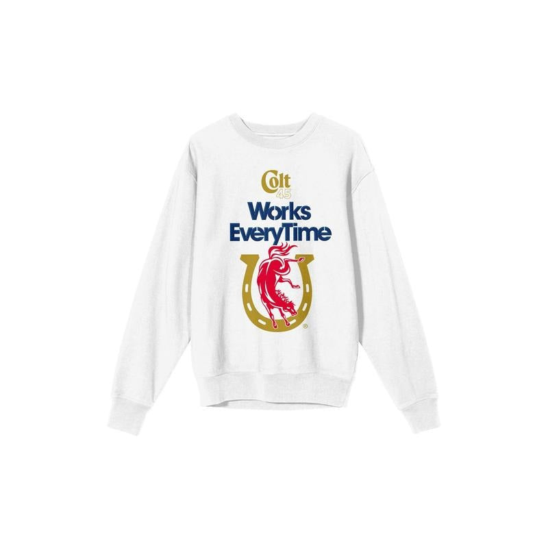 PacSun Women's Colt 45 Works Every Time Crew Neck Sweatshirt T-Shirts, Hoodie | PrintMintTees.com