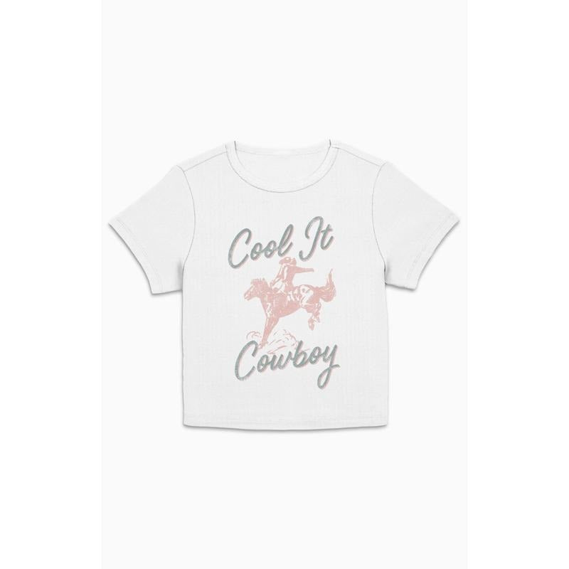 PacSun Women's Cool It Cowboy Cropped T-Shirt Hoodie, Sweatshirt | PrintMintTees.com