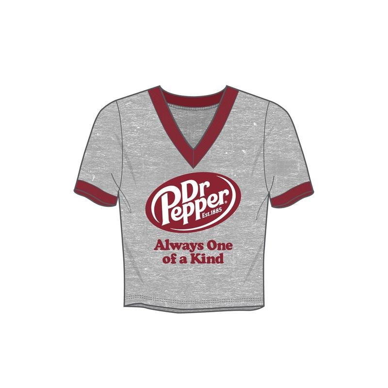 PacSun Women's Dr Pepper Always One Of A Kind V-Neck T-Shirt Hoodie Sweatshirt | PrintMintTees.com