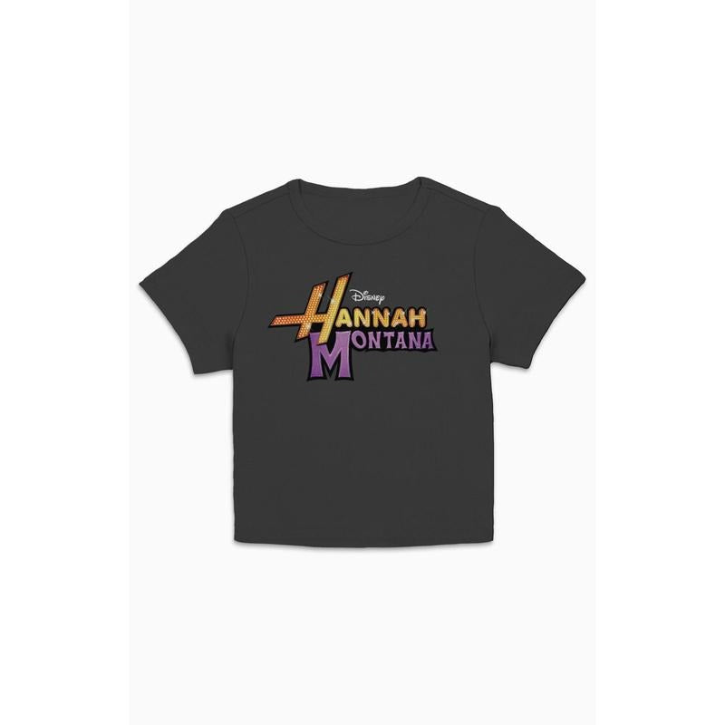 PacSun Women's Hannah Montana Glam Logo Cropped T-Shirt Hoodie, Sweatshirt | PrintMintTees.com